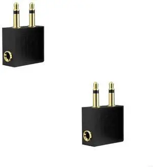 3.5mm Plug Adapter Airline Headphone Converter Adapter Professional Earphone Connector for Travel Aviation Earpieces 3.5mm Plug Adapter Airline Headphone Converter Adapter Professional Earphone Connector for Travel Aviation Earpieces