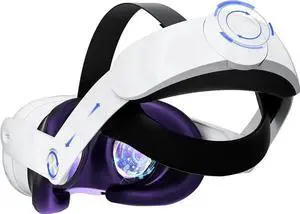Head Strap for Meta Quest 3, Comfort Adjustable Elite Strap Replacement for O-culus Quest 3 Reduce Pressure, Soft Cushion VR Headset Accessories For Longer immersion in Virtual Reality Video Games