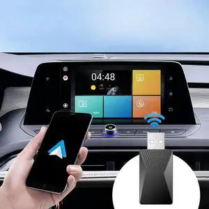 Wired To Wireless Carplay & Android Auto Wireless Adapter USB Plug and Play 2 in 1 Dongle for OEM Wired Carplay Android Auto Car