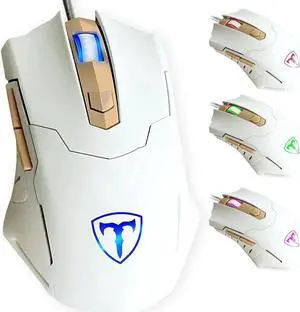 JAENFONG Gaming Mouse Wired Breathing Light Ergonomic Game USB Computer Mice Multicolor Gamer Desktop Laptop PC Gaming Mouse, 6 Buttons for Windows 7/8/10/XP Vista Linux, Black White JAENFONG Gaming Mouse Wired Breathing Light Ergonomic Game USB Computer Mice Multicolor Gamer Desktop Laptop PC Gaming Mouse, 6 Buttons for Windows 7/8/10/XP Vista Linux, Black White