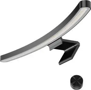 JAENFONG Curved Monitor Light Bar for Curved Monitor,Monitor Lights with Wireless Remote Control,Computer Light with Stepless Dimming,Monitor Lamp Carry 3 Modes RGB Backlight for Gaming