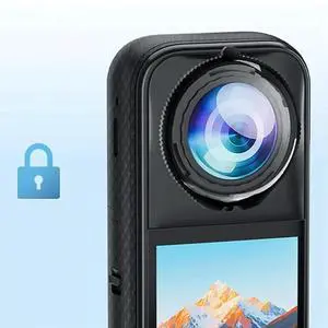 Lens Guards Anti-Scratch Rotating Lens Protector Cap Lightweight Lens Protective Cover for Insta 360 X5 Camera Accessories