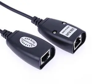 USB 2.0 To RJ45 Adapter Up To 150ft USB To RJ45 Extension Adapter for USB Cameras Printers Web Cameras Keyboard
