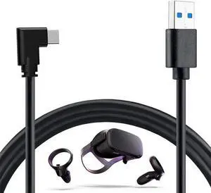 USB A to USB Type C Cable 13FT / 4M, Compatible with Oculus Quest Link Cable,10Gpbs High Speed Data Transfer & Fast Charging Cable for Quest Link Steam VR Headset and Gaming PC and All Type C Devices