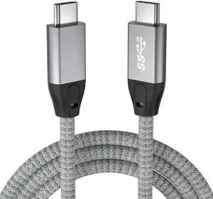 USB C to USB C Cable 100W, USB 3.1 Type C Gen 2 10Gbps /20Gbps Data Transfer Cable PD Fast Charging,4K Video Monitor Cord Compatible for Thunderbolt 3,MacBook Pro, iPad Pro,Galaxy S21(6.6 ft.)
