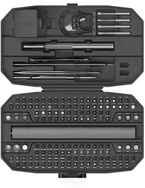 JAENFONG Precision Electric Screwdriver Set,160-in-1 Mini Electric Screwdriver,650mAh Rechargeable Screwdrivers,S2 Magnetic Bit,3 Torque Settings,Repair Tool Kit for Computer Phone Laptop Camera Watch