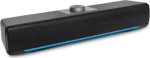 JAENFONG Computer PC Bluetooth Gaming Soundbar Desktop Monitor Speakers HiFi Stereo Wireless with USB Powered PC Speaker for Laptop Smartphones Tablet Ipad