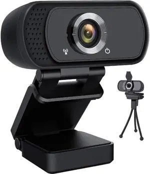 JAENFONG HD Webcam 1080P,USB Webcam Plug and Play Web Cam for Live Streaming,Web Camera for Computer PC Laptop Desktop,110 Degree Wide Angle Webcam with Microphone for Video Calling Recording Gaming