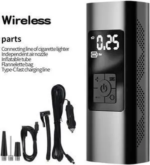 Portable Air Compressor Tire Inflator KEHIPI Mini Electric Air Pump 6000mAh 150 PSI Tire Pump with Power Bank SOS Design and Digital LCD LED Light for Car/Bike/Bicycles/Motorbikes/Balls/Swim rings