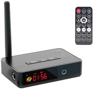 NFC Bluetooth-Compatible 5.3 Audio Transmitter 3.5mm AUX Audio Receiver Optical Coaxial/Mic/U Disk/TF Card with Remote