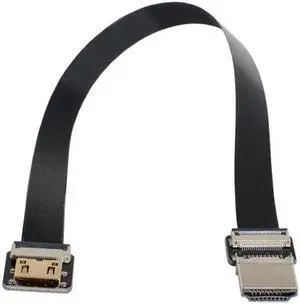 JAENFONG HDMI Male to Mini HDMI Female Extension FPC Flat Cable 1080P for FPV HDTV Multicopter Aerial Photography