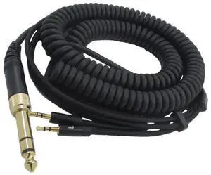 Audio Headset Spring Cable Headphone Dual 2.5mm to 3.5mm 6.3mm Adapter Jack Audio Cord for Hifiman HE400S/HE-400I