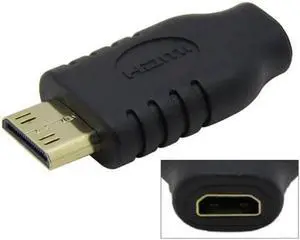 JAENFONG Type D Micro HDMI Socket Female to Type-C Mini HDMI 1.4 Male Convertor Adapter