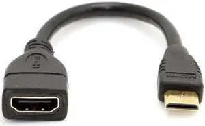 JAENFONG  Type C MINI HDMI Male to HDMI Female Extension for DV MP4 Camera DC DV