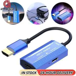 4K 60Hz HDMI-Compatible To Type-C Cord DC 5V Aluminum Alloy for 15/Mate 60/Pura70 for Switch/Steam Deck /ROG Ally 4K 60Hz HDMI-Compatible To Type-C Cord DC 5V Aluminum Alloy for 15/Mate 60/Pura70 for Switch/Steam Deck /ROG Ally