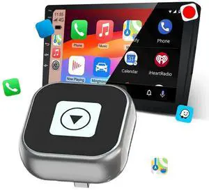 2 in 1 Wireless CarPlay Android Auto Adapter Wireless CarPlay Adapter Convert Wired To Wireless Box for Factory Wired Cars