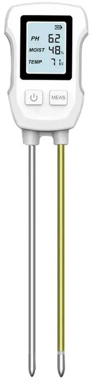 3 In 1 Soil Moisture Meter, Digital Plant Moisture Meter For Temperature/Soil Moisture/PH Meter, Soil Test Meter