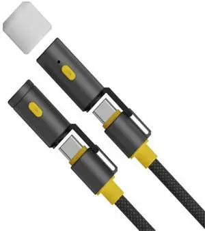 240W USB C Multi Charging Cable with Lighter & LED Lighting Fast Phone Charging Cord Outdoor Camping Fast Charging Cable