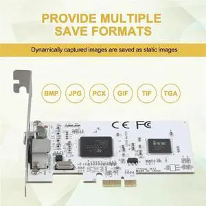 PCIE Expansion Card PCIE To AV Surveillance HD 640X480 Resolution Video Capture Card Image Capture Card