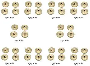 40Pcs Heavy Duty Brass Wheel Hex Adapter Balance Weight For AXIAL SCX24 90081 Upgrades 1/24 RC Crawler Car Parts