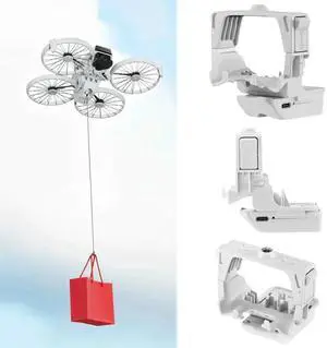 For Flip Drone Airdrop Thrower System Payload Delivery Thrower Air Dropper Device UAV Airdropper for Fishing/Casting Farther