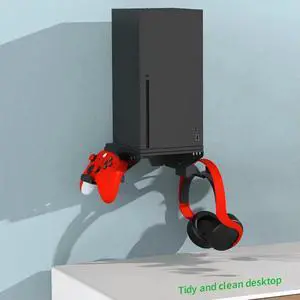 Rotatable Game Controller Bracket Space Saving Gamepad Headset Stand Fall Prevention Removable Accessories for Xbox Series X