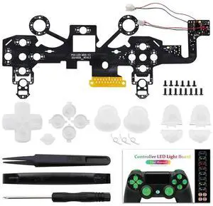 DIY Wireless Game Controller Light Board LED Gamepad Luminous Wireless Game Controller Replacement Circuit Board Kit