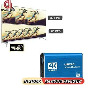 4K HDMI-Compatible USB 3.0 HDTV Camera Recording Box 1080P 60FPS Video Recording Card 60Hz for OBS Capturing Game Audio Mic Liv 4K HDMI-Compatible USB 3.0 HDTV Camera Recording Box 1080P 60FPS Video Recording Card 60Hz for OBS Capturing Game Audio Mic Liv