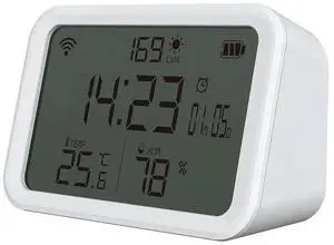 Tuya Temperature Humidity Meter Powered 4 in 1 Temperature Humidity Sensor 2.4GHz Bluetooth-compatible 5.0