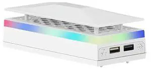 Upper Cooling Fan 3 Speed Adjustable Cooling System USB Charging Port with Atmosphere Light for Xbox Series S Console