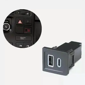 Car USB Charger PD Quick Charge QC3.0 Outlet for Volkswagen_L50A Car USB Charger PD Quick Charge QC3.0 Outlet for Volkswagen_L50A