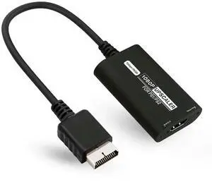 RGBS YPbPr HD Video Converter with HD Link Cable Game Console Video Converter for PS1 PS ONE Fat PS2 Slim PS2 Game Accessories