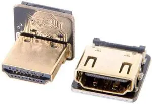 JAENFONG Up Angled 90 Degree HDMI Male to Female FPC Flat Cable for HDTV Multicopter Aerial Photography