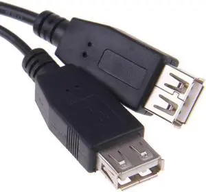 JAENFONG USB 2.0 A Male to Dual Data USB 2.0 A Female + Power Cable USB 2.0 A Female Extension Cable 20cm