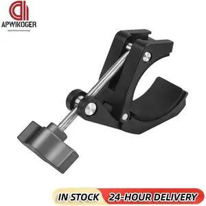 Super Clamp Crab-Shaped Super Clamp with Cold Shoe & 1/4 Inch Thread Hole Camera Clamp Mount for Most Photo Accessories