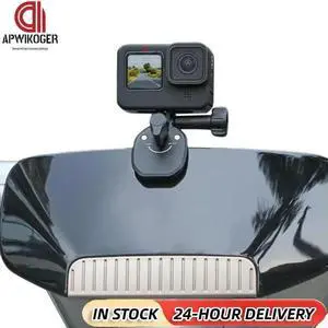 Universal Sports Camera Bracket Aluminum Alloy Mount Motorbike Windscreen Clamp Mount Motorcycle Windshield Clamp for GoPro GO3S