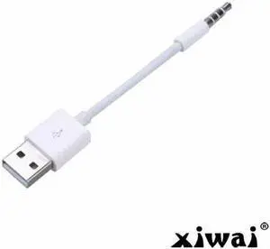 JAENFONG 3.5mm Male Audio AUX to USB 2.0 A Male adapter Charge Cable for Apple iPod Shuffle 4th Gen