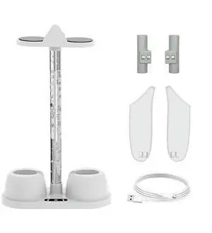 Display Stand Controller Charger RGB Light Charging Dock Station Non-slip VR Headset Controller Stand for Oculus/Quest 3 Display Stand Controller Charger RGB Light Charging Dock Station Non-slip VR Headset Controller Stand for Oculus/Quest 3