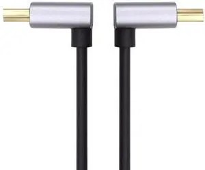 JAENFONG HDMI 2.1 Ultra Thin HDTV Cable 8K 4K Hyper Super Flexible Slim Cord Down Angled to Up Angled 90 Degree Type-A for Computer HDTV