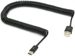JAENFONG Stretch 3m USB-C 3.1 Type C Male to Standard USB 2.0 A Male Data Cable for Nokia N1 TabletMobile Phone