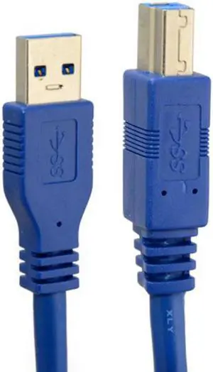 JAENFONG New USB 3.0 Standard A Type Male to B Type Male cable 1m for External Hard disk