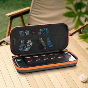 For NS2 Double-Layer Bag Anti-Scratch Hard Shell Console Carry Bag Zipper Closure Travel Console Protect Handbag