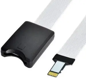 JAENFONG Micro-SD TF Memory Card Kit Male to SD Female Extension Soft Flat FPC Cable Extender 25cm JAENFONG Micro-SD TF Memory Card Kit Male to SD Female Extension Soft Flat FPC Cable Extender 25cm