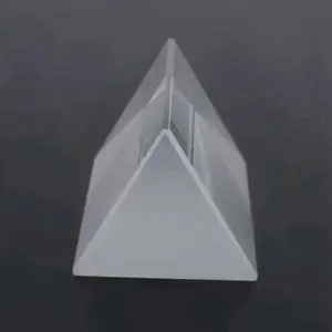 8Pcs Clear Triangular Prism For Rainbow Lights Crystal Optical Prisms Glass Physics Teaching Refracted Light Spectrum