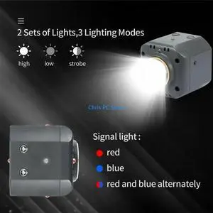 Adjustable Lighting Mode ABS Spotlights for 4 Aerials Photography Adjustable Lighting Mode ABS Spotlights for 4 Aerials Photography