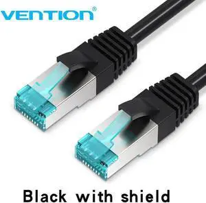JAENFONG Ethernet Cable Cat5e Lan Cable Cat 5E RJ45 Network Patch Cable For Computer Router Cable(Black 3.28ft)