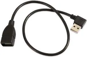 JAENFONG 480Mbps USB 2.0 Right Angled 90 Degree A Type Male to Female Extension Cable 40cm JAENFONG 480Mbps USB 2.0 Right Angled 90 Degree A Type Male to Female Extension Cable 40cm