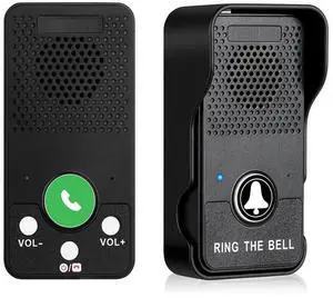 Wireless Doorbell 1000mAh Adjustable Volume 4 Chimes One Press To Talk Full Duplex Intercom Door Bell Waterproof