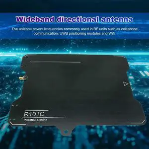 R101C Ads-b UWB Wideband Directional Antenna 7dBi Ads-B UWB Antenna 23x22.5cm Black for Radio Transmit Receive