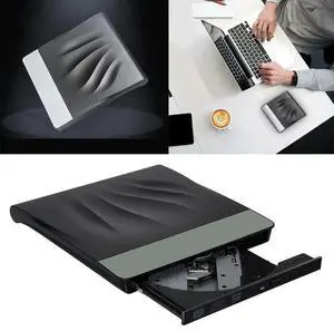 USB 3.0 External CD DVD Drive Optical Drives Slim DVD RW CD Writer Quiet Operation Portable CD DVD Burner for Laptop Desktop PC